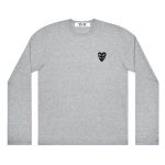 CDG Play Doppeltes Auge Schwarzes Herz Grau