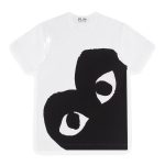 CDG Play T-Shirt Großes Herz Weiß