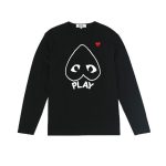 CDG Unisex Langarm Sweatshirt Schwarz