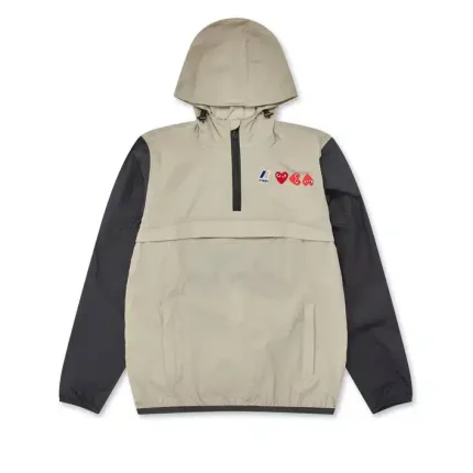 CDG X K-Way Jacke Half-Zip