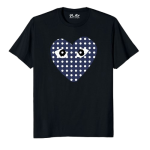 Comme Des Garcons Blaues Herz Shirt