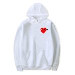Comme Des Garcons Double Herzen Hoodie