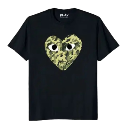Comme Des Garcons Herz Camo T-Shirt