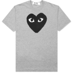 Comme Des Garcons Play Schwarzes Herz T Shirt Grau