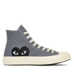 Converse Schwarzes Herz Graue High-Top