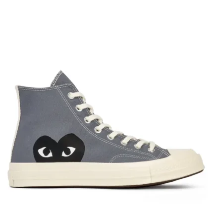 Converse Schwarzes Herz Graue High-Top