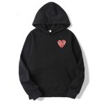 Hoodie Mit Kleinem CDG Camo Herz Logo
