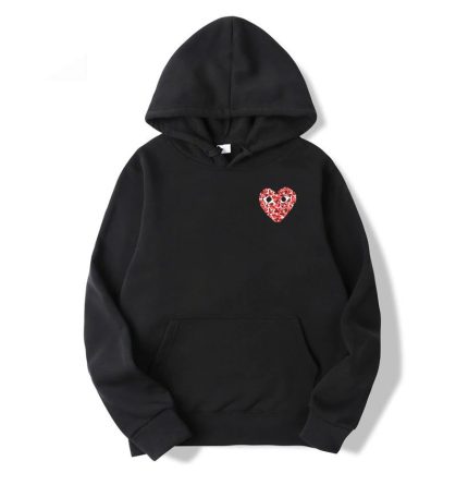 Hoodie Mit Kleinem CDG Camo Herz Logo