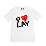Play T Shirt Großes Rotes Herz